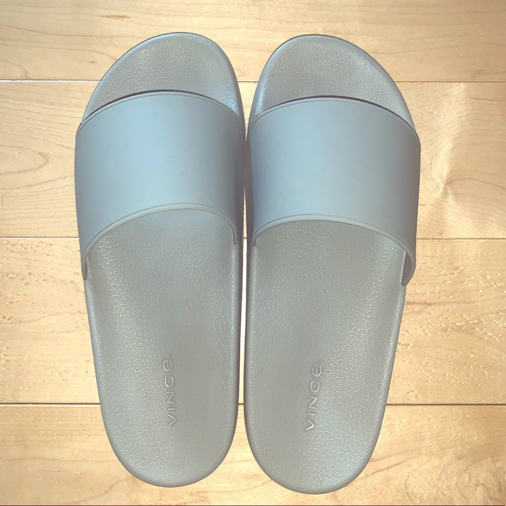 VINCE Westcoast Grey Slip-on Slide Sandals size 9